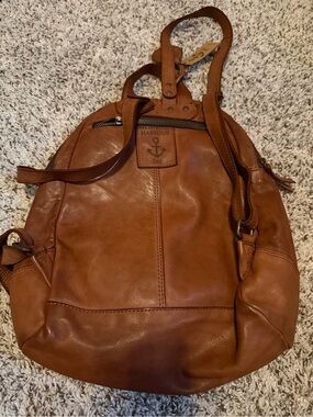 Harbour 2Nd Tan Leather Backpack